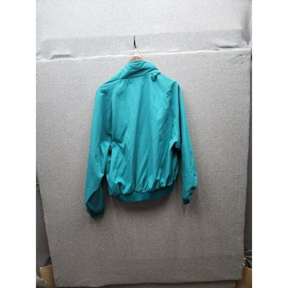 TropWorld Womens Teal Jacket With Purple Accents Snap Buttons & Elastic Hem Ligh - Picture 3 of 3